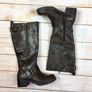 MIA tall brown riding engineer boots 6.5